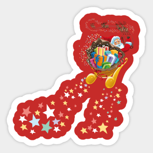 Santa christmas theme Sticker